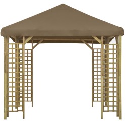 Pavillon 3 x 3 m Taupe