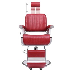 vidaXL Friseurstuhl Rot 68x69x116 cm Kunstleder