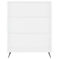 Highboard Weiß 69,5x34x180 cm Holzwerkstoff Highboard Weiß 69,5x34x180 cm Holzwerkstoff