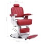 vidaXL Friseurstuhl Rot 68x69x116 cm Kunstleder vidaXL Friseurstuhl Rot 68x69x116 cm Kunstleder