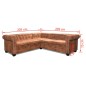 vidaXL Chesterfield Ecksofa 5-Sitzer Kunstleder Braun vidaXL Chesterfield Ecksofa 5-Sitzer Kunstleder Braun