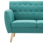 vidaXL 3-Sitzer-Sofa Stoff 172x70x82 cm Grün vidaXL 3-Sitzer-Sofa Stoff 172x70x82 cm Grün