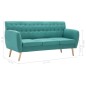 vidaXL 3-Sitzer-Sofa Stoff 172x70x82 cm Grün vidaXL 3-Sitzer-Sofa Stoff 172x70x82 cm Grün