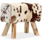 vidaXL Hocker Echtes Ziegenleder Braun 60 x 30 x 50 cm vidaXL Hocker Echtes Ziegenleder Braun 60 x 30 x 50 cm