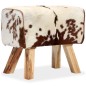 vidaXL Hocker Echtes Ziegenleder Braun 60 x 30 x 50 cm vidaXL Hocker Echtes Ziegenleder Braun 60 x 30 x 50 cm