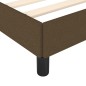 vidaXL Bettgestell Dunkelbraun 100x200 cm Stoff vidaXL Bettgestell Dunkelbraun 100x200 cm Stoff