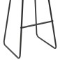 Barshocker 6 Stk. Schwarz Kunstleder Barshocker 6 Stk. Schwarz Kunstleder