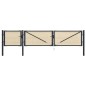 vidaXL Zauntor Stahl und Fichtenholz 413×125 cm vidaXL Zauntor Stahl und Fichtenholz 413×125 cm