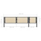 vidaXL Zauntor Stahl und Fichtenholz 413×125 cm vidaXL Zauntor Stahl und Fichtenholz 413×125 cm