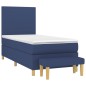 vidaXL Boxspringbett mit Matratze Blau 90x200 cm Stoff vidaXL Boxspringbett mit Matratze Blau 90x200 cm Stoff