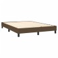 vidaXL Boxspringbett mit Matratze Dunkelbraun 140x200 cm Stoff vidaXL Boxspringbett mit Matratze Dunkelbraun 140x200 cm Stoff