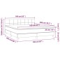 vidaXL Boxspringbett mit Matratze Dunkelblau 160x200 cm Samt vidaXL Boxspringbett mit Matratze Dunkelblau 160x200 cm Samt