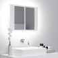 vidaXL LED-Bad-Spiegelschrank Weiß 60x12x45 cm Acryl vidaXL LED-Bad-Spiegelschrank Weiß 60x12x45 cm Acryl
