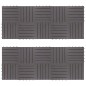 Terrassenfliesen 20 Stk. Grau 30 x 30 cm Massivholz Akazie Terrassenfliesen 20 Stk. Grau 30 x 30 cm Massivholz Akazie