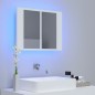 vidaXL LED-Bad-Spiegelschrank Weiß 60x12x45 cm Acryl vidaXL LED-Bad-Spiegelschrank Weiß 60x12x45 cm Acryl