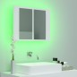 vidaXL LED-Bad-Spiegelschrank Weiß 60x12x45 cm Acryl vidaXL LED-Bad-Spiegelschrank Weiß 60x12x45 cm Acryl