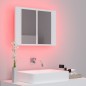 vidaXL LED-Bad-Spiegelschrank Weiß 60x12x45 cm Acryl vidaXL LED-Bad-Spiegelschrank Weiß 60x12x45 cm Acryl