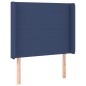 vidaXL Boxspringbett mit Matratze Blau 90x200 cm Stoff vidaXL Boxspringbett mit Matratze Blau 90x200 cm Stoff