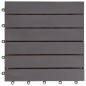 Terrassenfliesen 20 Stk. Grau 30 x 30 cm Massivholz Akazie Terrassenfliesen 20 Stk. Grau 30 x 30 cm Massivholz Akazie
