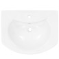 vidaXL Freistehendes Waschbecken mit Säule Keramik Weiß 650x520x200 mm vidaXL Freistehendes Waschbecken mit Säule Keramik Weiß 650x520x200 mm