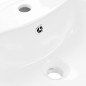 vidaXL Freistehendes Waschbecken mit Säule Keramik Weiß 650x520x200 mm vidaXL Freistehendes Waschbecken mit Säule Keramik Weiß 650x520x200 mm