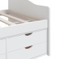 vidaXL Tagesbett 3-Sitzer mit Schubladen Weiß Kiefernholz 90x200 cm vidaXL Tagesbett 3-Sitzer mit Schubladen Weiß Kiefernholz 90x200 cm