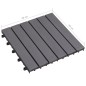 Terrassenfliesen 20 Stk. Grau 30 x 30 cm Massivholz Akazie Terrassenfliesen 20 Stk. Grau 30 x 30 cm Massivholz Akazie