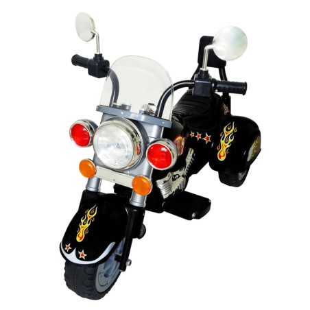 vidaXL Kinder Motorrad Chopper 2,5 km/h Akku schwarz