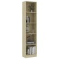 vidaXL Bücherregal 5 Fächer Sonoma-Eiche 40x24x175 cm Holzwerkstoff vidaXL Bücherregal 5 Fächer Sonoma-Eiche 40x24x175 cm Holzwerkstoff