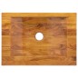 vidaXL Waschbecken Massivholz Teak 50x35x10 cm vidaXL Waschbecken Massivholz Teak 50x35x10 cm