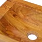 vidaXL Waschbecken Massivholz Teak 50x35x10 cm vidaXL Waschbecken Massivholz Teak 50x35x10 cm
