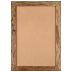 vidaXL Bilderrahmen 2 Stk. 40x50 cm Massives Altholz und Glas