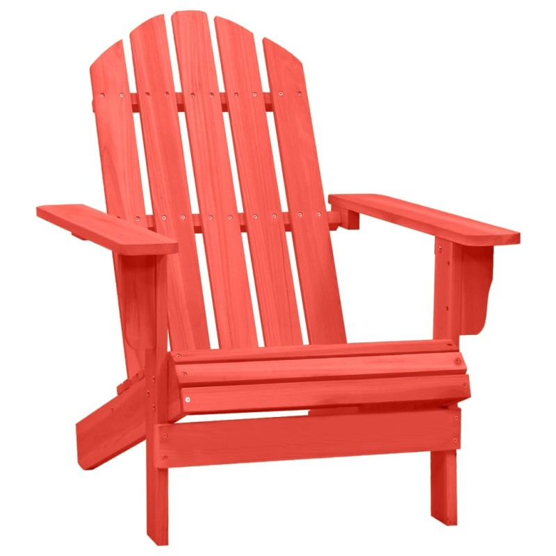 vidaXL Adirondack-Gartenstuhl Massivholz Tanne Rot vidaXL Adirondack-Gartenstuhl Massivholz Tanne Rot