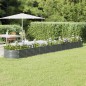 vidaXL Hochbeet Pulverbeschichteter Stahl 512x80x36 cm Grau vidaXL Hochbeet Pulverbeschichteter Stahl 512x80x36 cm Grau
