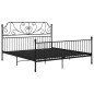 vidaXL Bettgestell Schwarz Metall 180x200 cm vidaXL Bettgestell Schwarz Metall 180x200 cm
