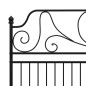 vidaXL Bettgestell Schwarz Metall 180x200 cm vidaXL Bettgestell Schwarz Metall 180x200 cm