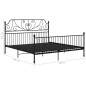 vidaXL Bettgestell Schwarz Metall 180x200 cm vidaXL Bettgestell Schwarz Metall 180x200 cm