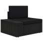 8-tlg. Garten-Lounge-Set Poly Rattan Schwarz 8-tlg. Garten-Lounge-Set Poly Rattan Schwarz