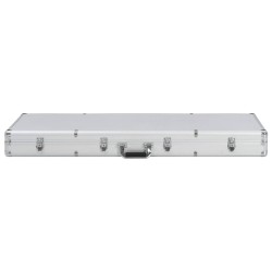 vidaXL Waffenkoffer Silbern 118x38x12 cm Aluminium