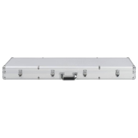 vidaXL Waffenkoffer Silbern 118x38x12 cm Aluminium