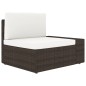 vidaXL 8-tlg. Garten-Lounge-Set Poly Rattan Braun vidaXL 8-tlg. Garten-Lounge-Set Poly Rattan Braun
