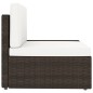 vidaXL 8-tlg. Garten-Lounge-Set Poly Rattan Braun vidaXL 8-tlg. Garten-Lounge-Set Poly Rattan Braun