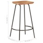 vidaXL Barhocker 4 Stk. Massivholz Akazie vidaXL Barhocker 4 Stk. Massivholz Akazie