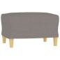 vidaXL 3-tlg. Sofagarnitur mit Kissen Taupe Stoff vidaXL 3-tlg. Sofagarnitur mit Kissen Taupe Stoff