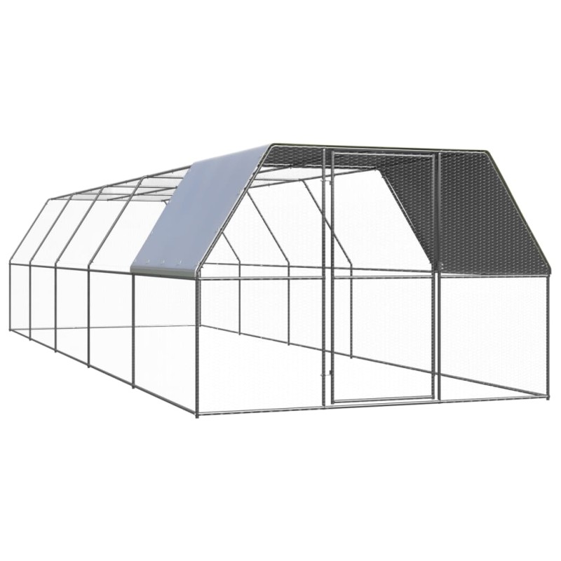 vidaXL Outdoor-Hühnerkäfig 3x10x2 m Verzinkter Stahl vidaXL Outdoor-Hühnerkäfig 3x10x2 m Verzinkter Stahl