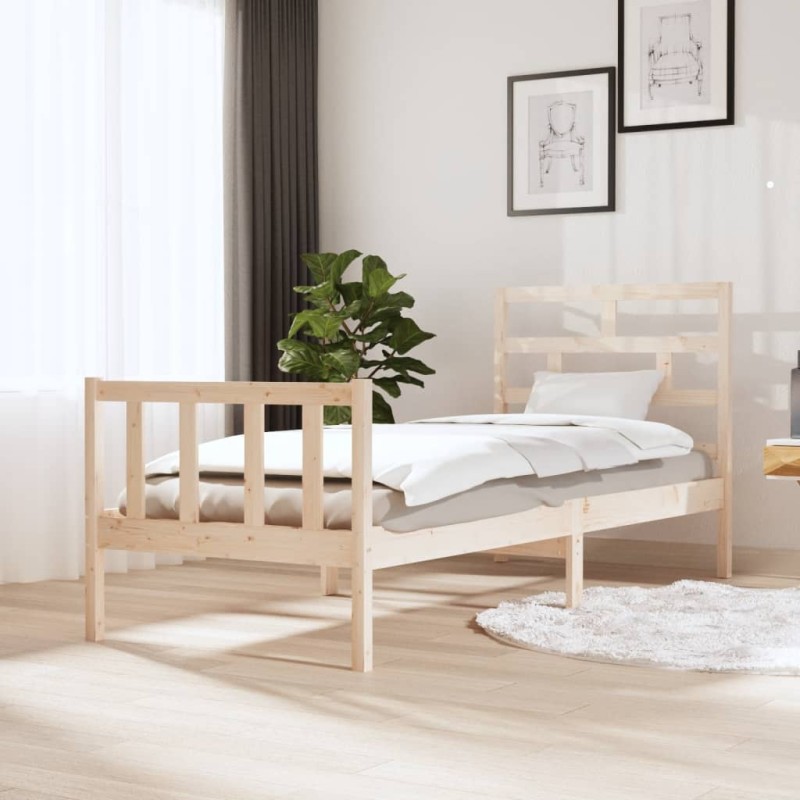 vidaXL Massivholzbett Kiefer 75x190 cm vidaXL Massivholzbett Kiefer 75x190 cm