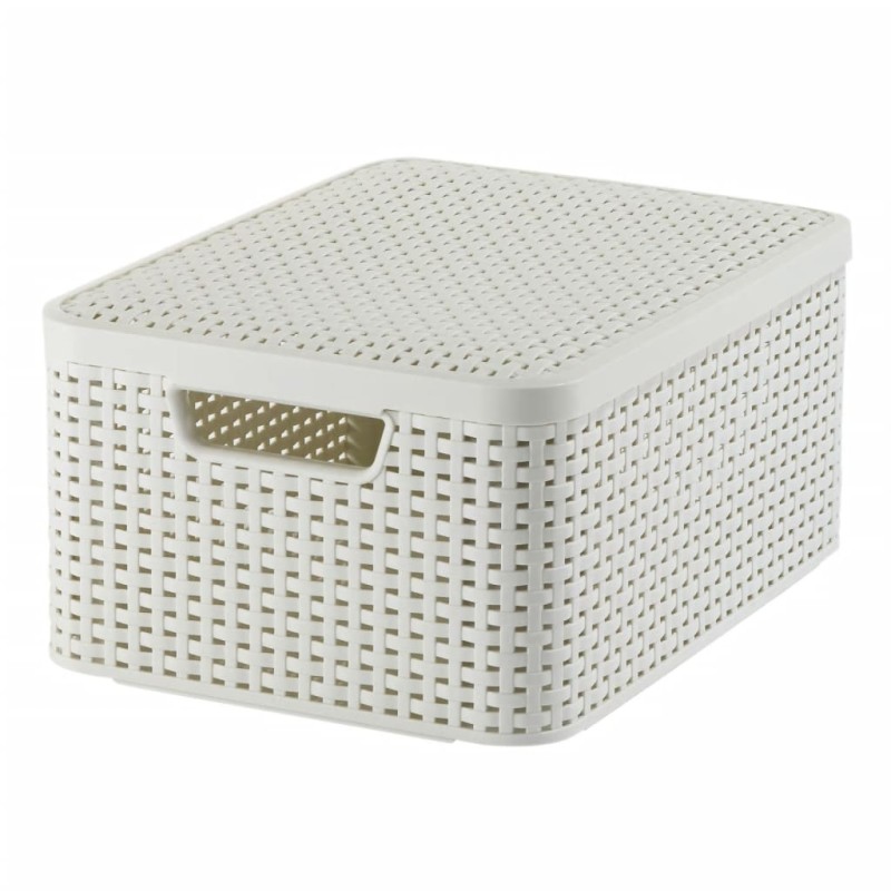 Curver Aufbewahrungsbox mit Deckel Style M 18L Cremeweiß Curver Aufbewahrungsbox mit Deckel Style M 18L Cremeweiß