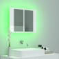 vidaXL LED-Bad-Spiegelschrank Hochglanz-Weiß 60x12x45 cm Acryl vidaXL LED-Bad-Spiegelschrank Hochglanz-Weiß 60x12x45 cm Acryl