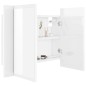 vidaXL LED-Bad-Spiegelschrank Hochglanz-Weiß 60x12x45 cm Acryl vidaXL LED-Bad-Spiegelschrank Hochglanz-Weiß 60x12x45 cm Acryl
