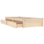 vidaXL Bett mit Schubladen 100x200 cm vidaXL Bett mit Schubladen 100x200 cm